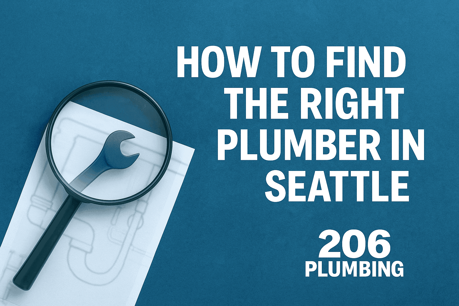Illustration of how to find the right plumber in Seattle